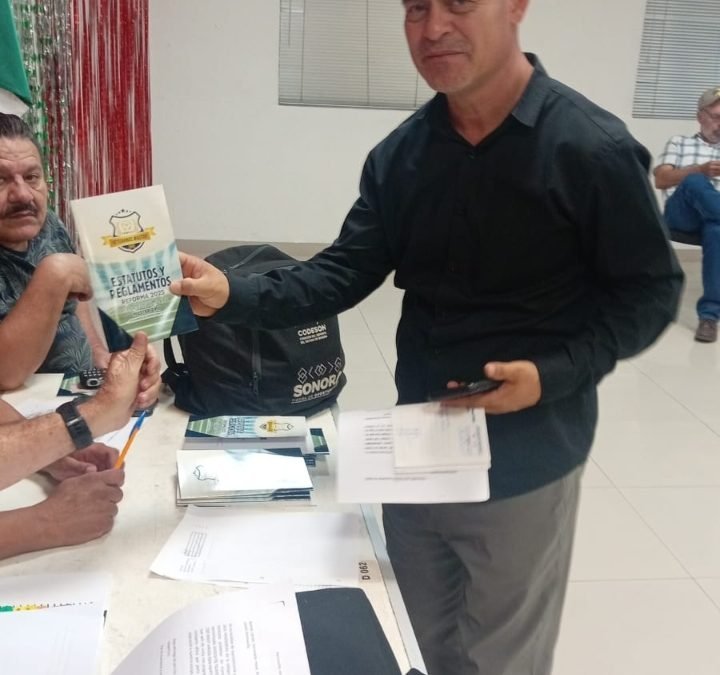 JUNTA DELEGADOS ENTREGA REGLAMENTO LIGA MASTER ORO HERMOSILLO